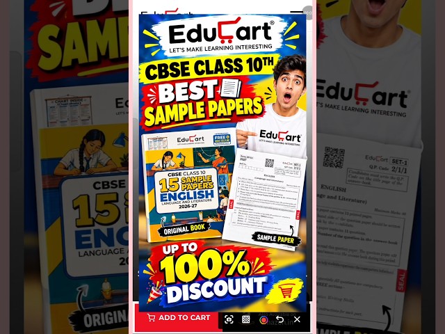 EDUCART SAMPLE PAPER CLASS 10 2026 🥳EDUCART QUESTION BANK CLASS 10🥳OSWAAL Sample Paper CLASS 10 2026