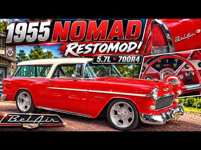 1955 Chevy Bel Air Nomad Restomod For Sale~5.7L~700R4~AC~PW~PDB~Beautiful🔥🇺🇸 