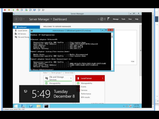 Setup Domain Controller and Join Computers to Domain
