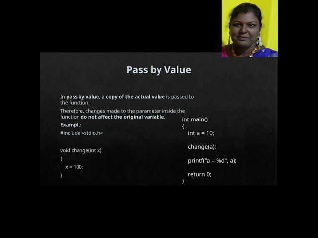 Programming in C Unit 4 Functions and Pointers 