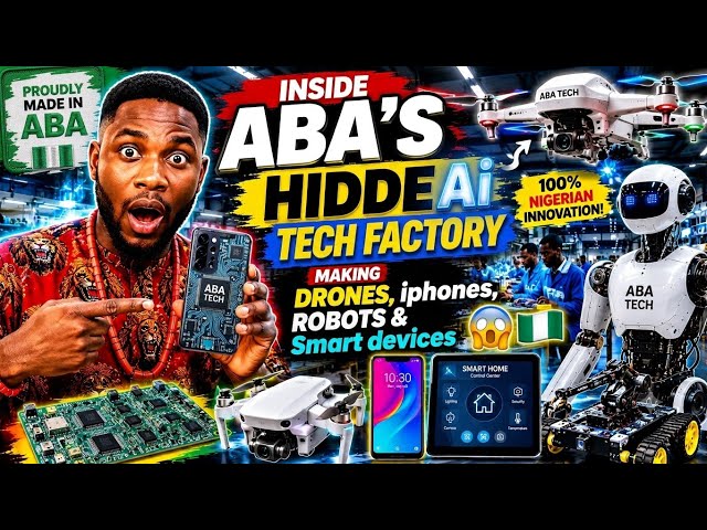 Inside Aba’s Hidden Ai Tech Factory Making Drones, iphones, Robots and Smart devices 😱🇳🇬