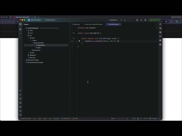 First JAVA Program | IDE installation