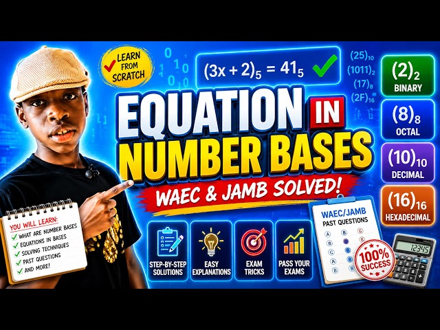 Equation in Number Bases | WAEC & JAMB Past Questions Solved (Step-by-Step)