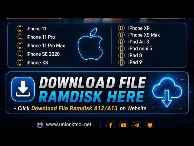 Unlock Tool Tested Boot Ramdisk iPhone Chip CPU A12/A13 (Need RP2350 USB-A)