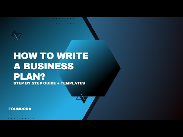 How To Write a Business Plan Step By Step Guide + Template |How To Write a Business Plan For Funding