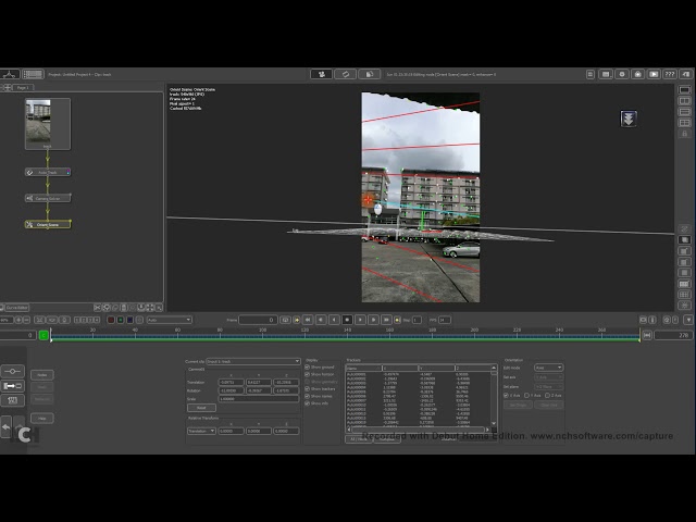 Project tutorial 1 (camera tracking from pftrack)