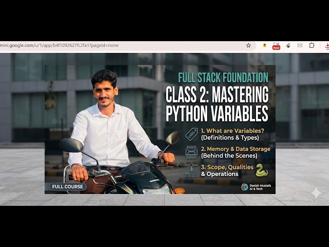 02 Mastering Python Variables: Data Types, Scope & Operations | Full Stack Foundations
