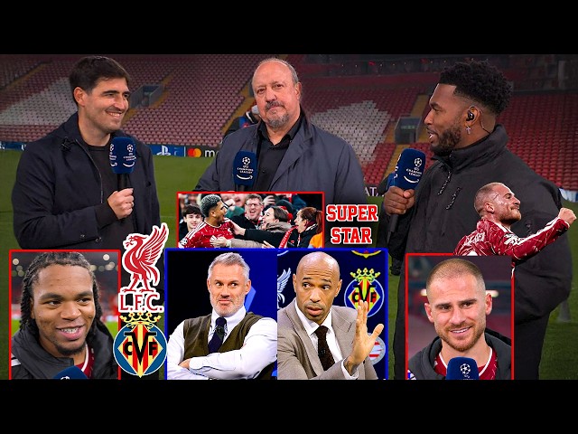 Liverpool vs Villarreal 4-3 Crazy Comeback! 🔥 Mac Allister & Rio on Fire | Henry & Benitez Reactions