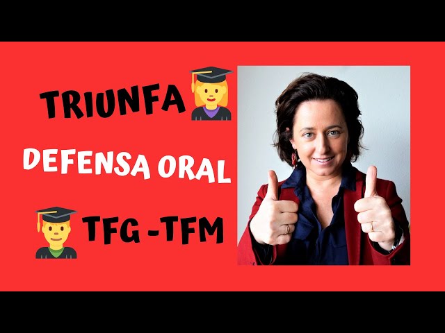 CONSEJOS para la DEFENSA del TFG -TFM