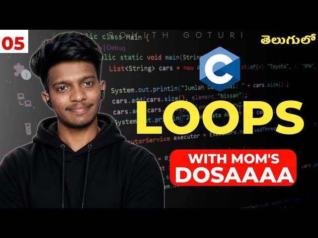 C Language With Love Stories & Real Life Examples In Telugu | Part 5 | Loops & Types of Loops❤️