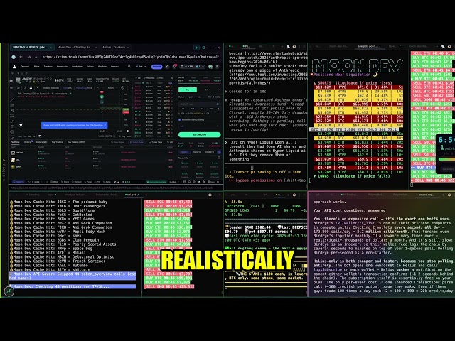 Moon Dev Built a Bot And The API Costs Will Shock You