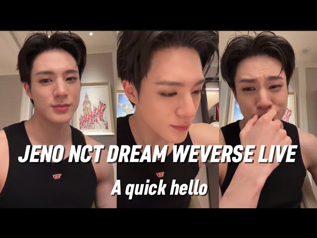 (SUB INDO/ENGSUB) JENO NCT DREAM WEVERSE LIVE - A Quick Hello (260711)