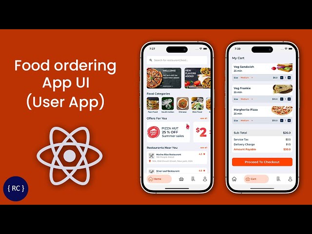Food Ordering App UI in React Native | User App