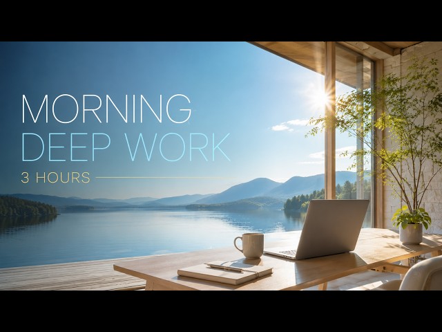 Morning Deep Work | 3 Hours Focus Music for Coding, Study & Productivity