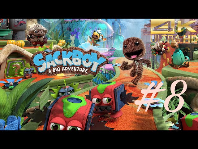 Sackboy: A Big Adventure PS5 Full Walkthrough Gameplay - No Commentary [4K 60FPS] - Part 8