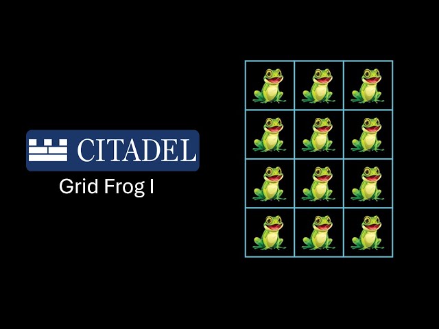 Citadel Quant Interview Question | Grid Frog I