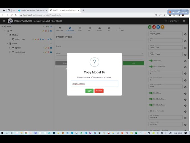 Mashy Teaches Low Code Vue Web Development with Vuetify - Incwadi yamaBali - Lesson 04