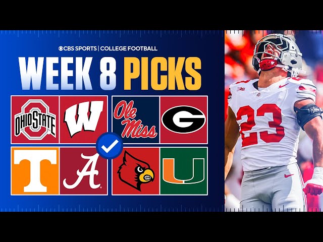 College Football Picks & Best Bets For Week 8 [Ohio St vs Wisconsin, Tennessee vs Alabama & MORE]
