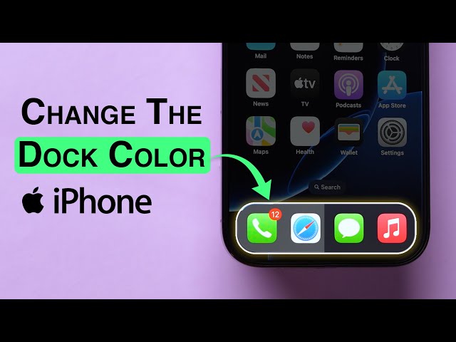 How to Change the Dock Color on iPhone iOS 18?