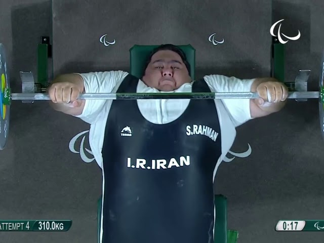 Siamand Rahman - 310kg/683lbs Bench Press (Paralympics)