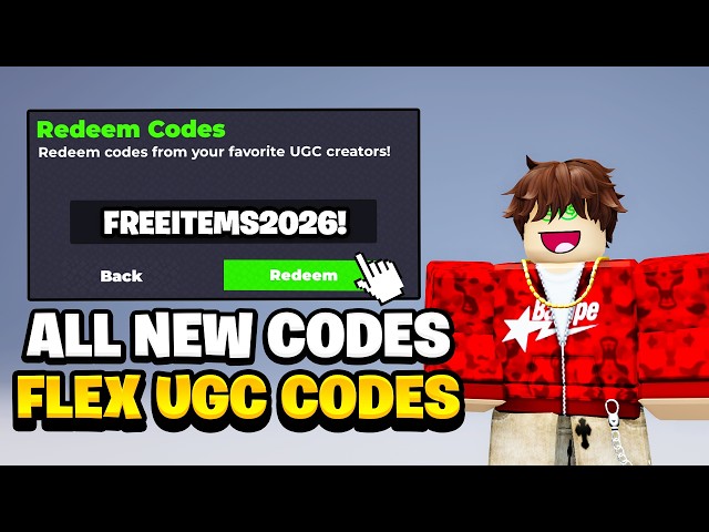 *NEW CODES* ALL WORKING CODES FOR FLEX UGC IN 2026! ROBLOX FLEX UGC CODES
