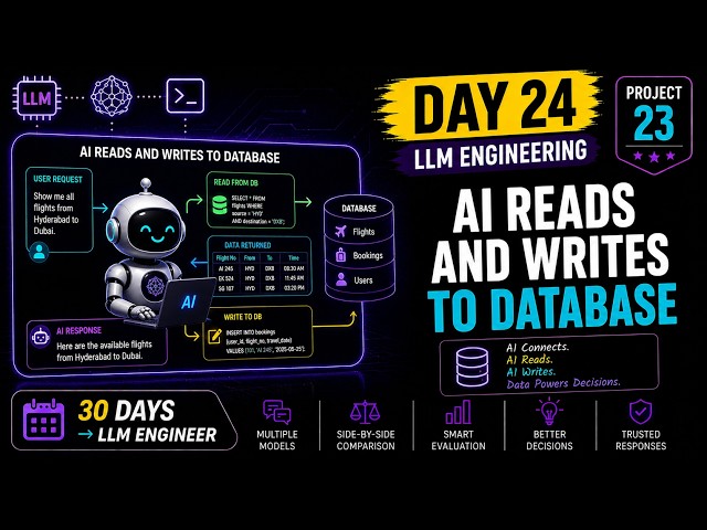 Day 24: Build an AI Assistant That Reads & Writes a Real Database (Python)