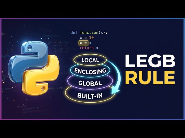 72 🐍 Python LEGB Rule Explained | Master Variable Scope in Functions