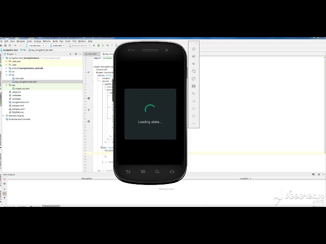 Top Navigation Bar and Bottom Navigation Bar Flutter