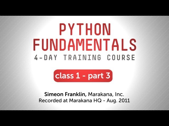 Python Training - More Container Types: Tuples, Dicts, and Sets
