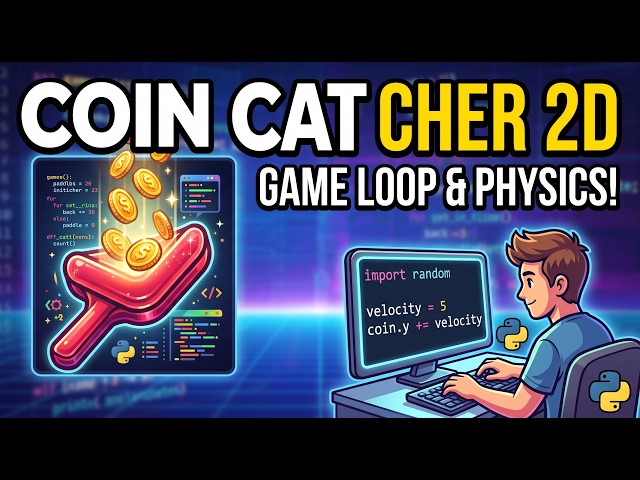 3 How to Make the Coins fall in Coin Catcher 2d Game | Python Mein Game Banain | Python Asaan Hai
