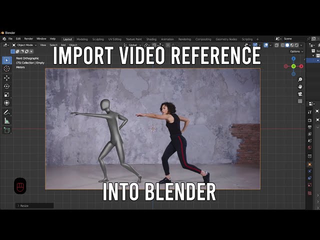 How To Import Video References For Animation In Blender 3.4