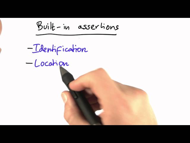 Built-In Assertions - Software Debugging