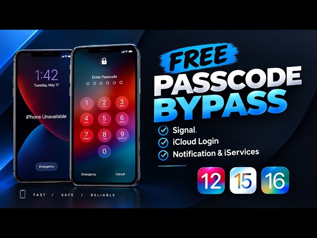 FREE🤯 AMG Ramdisk iPhone 5s-X devices passcode disabled/ unavailable bypass with signal 
