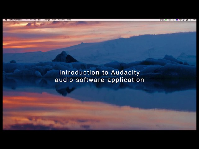 Introduction to the Audacity audio software application