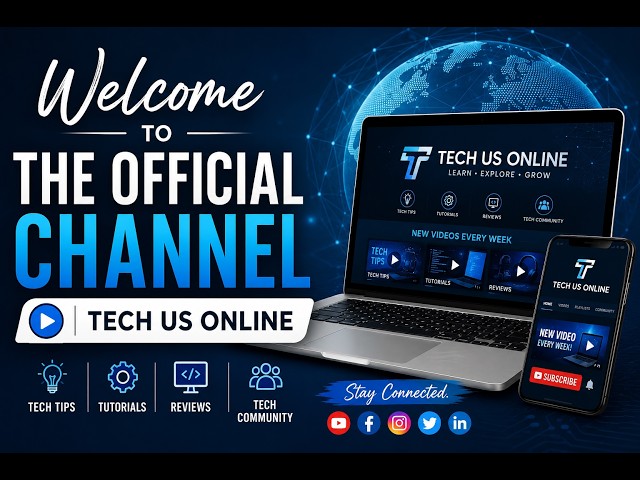 Welcome to the Official Channel | Tech Us Online