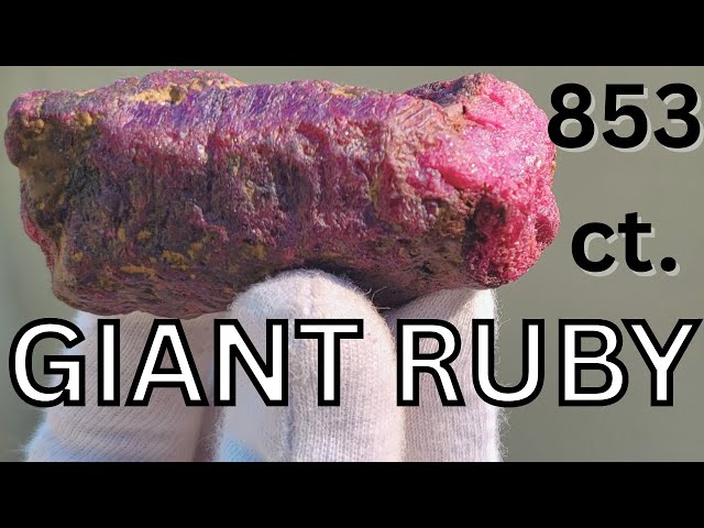 Watch This Giant Ruby Rock Get Cut & Polished to Perfection!
