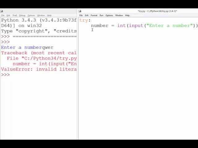 13. Try and except in Python