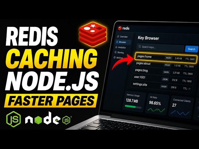 How to configure Redis caching with Node.js for faster pages - Easy Tutorial