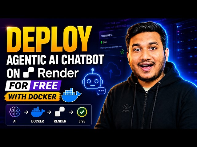 23. Deploy Agentic AI Chatbot on Render for FREE with Docker | Fastest Deployment | Agentic AI