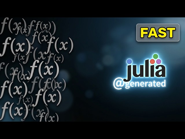 Julia Programming Language Generated Functions vs Regular Methods