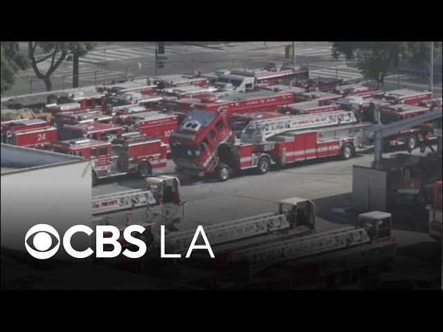 LAFD vehicle numbers decrease 1 year after Palisades Fire, latest data shows