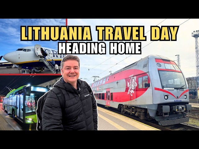 Leaving Lithuania 🇱🇹 | Vilnius–Kaunas Train, €1 Bus & Ryanair Home to Liverpool UK
