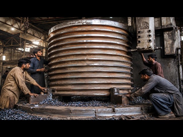🔥 Massive Red Hot Steel Ring Forging Process | Incredible Factory Work