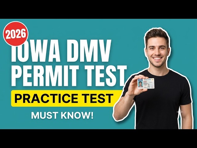 2026 IOWA DOT PERMIT PRACTICE TEST: 27 SAMPLE QUESTIONS AND EXAM PREP GUIDE