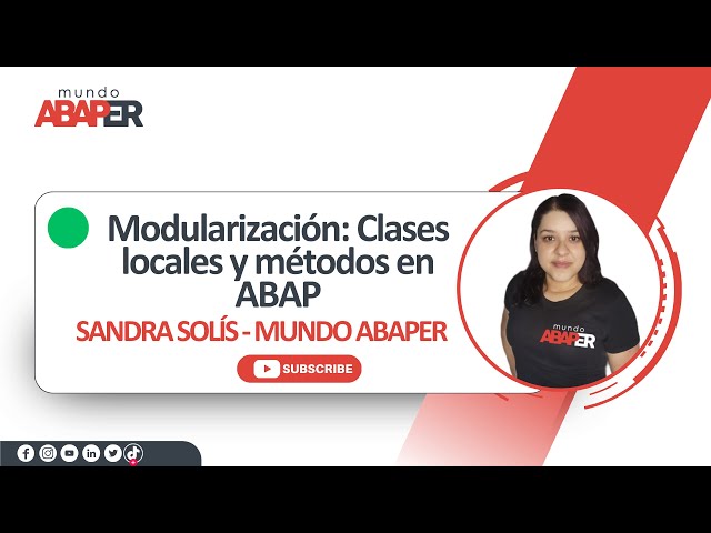 ABAP from scratch - Modularization of classes - Part 3 (local class) 