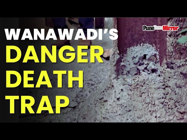 Pune News | Wanwadi’s danger death trap, Live Pole About to Collapse