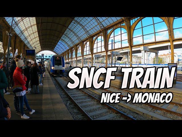 Train Journey Along the French Riveria | Nice to Monaco Train | SNCF TER