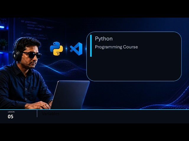 How to Declare Variables? | Python Accessible Course for Screen Reader Users in Urdu