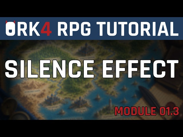 How to Set Up a Silence Effect - ORK 4 RPG Tutorial | Unity