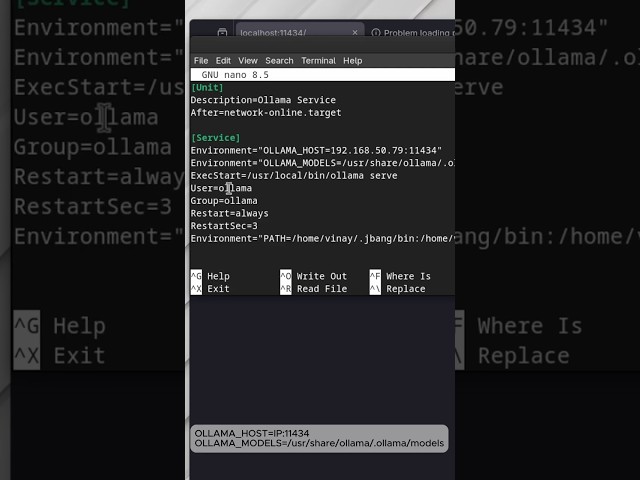 Ollama Tips - how to expose over local network